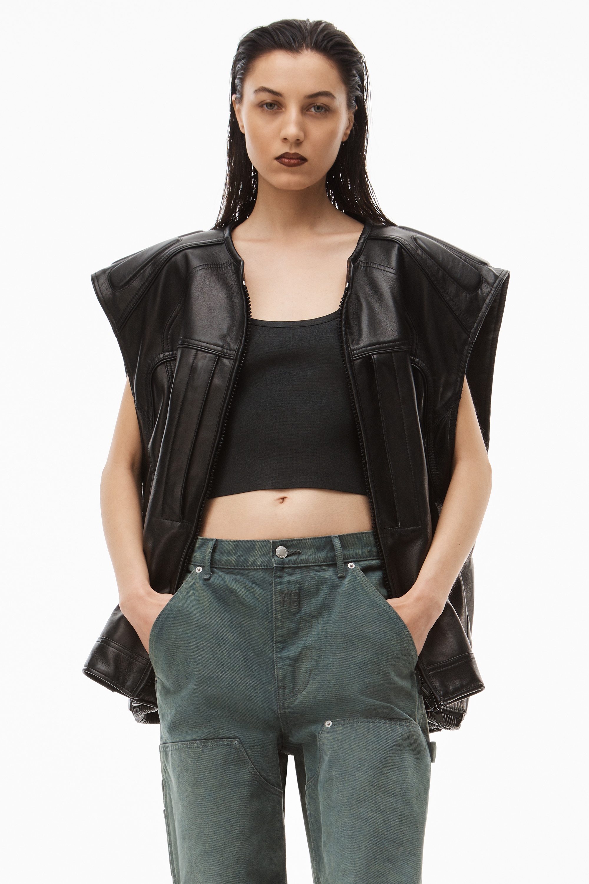 DOUBLE FRONT CARPENTER PANT IN DENIM - 4