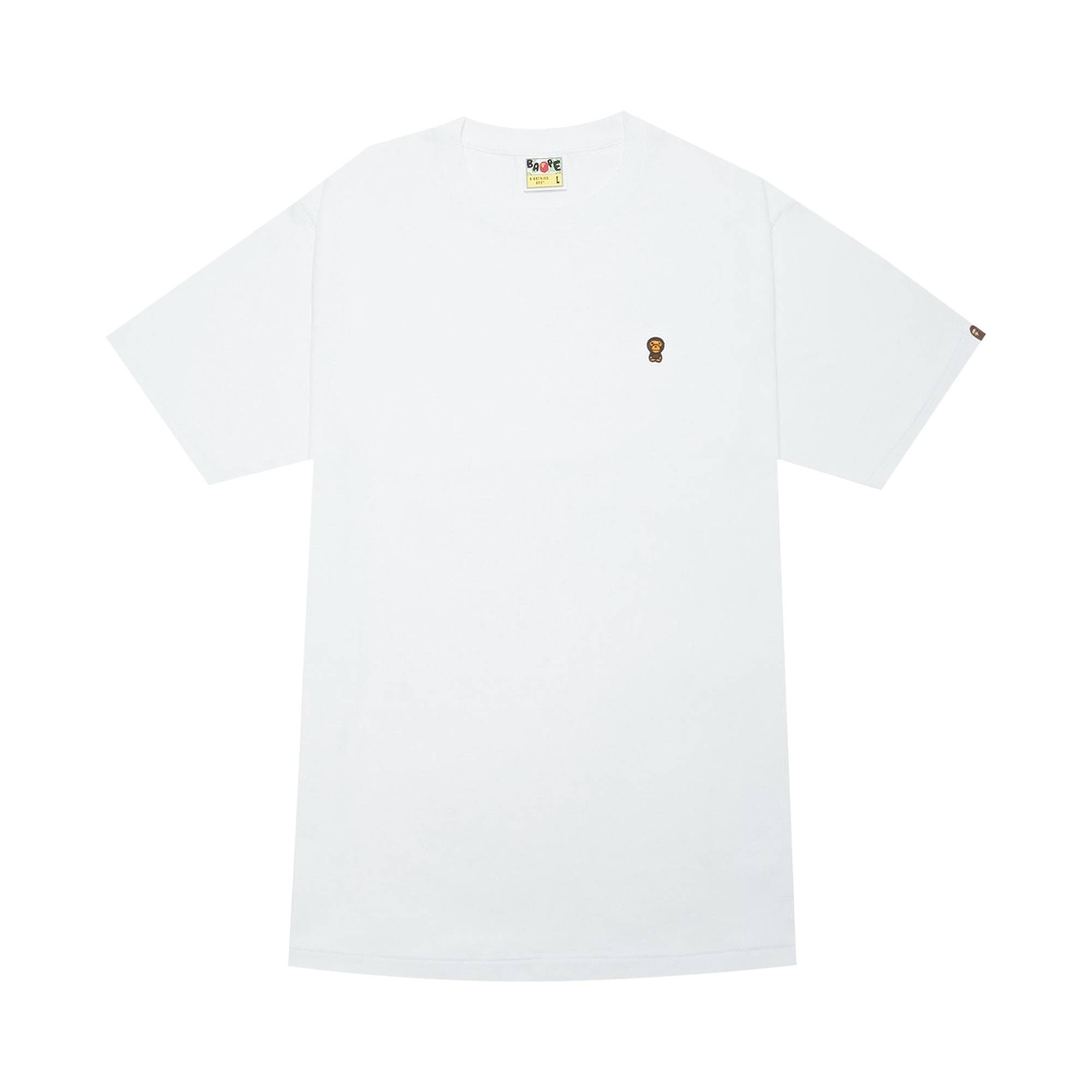 BAPE Baby Milo One Point Tee 'White' - 1