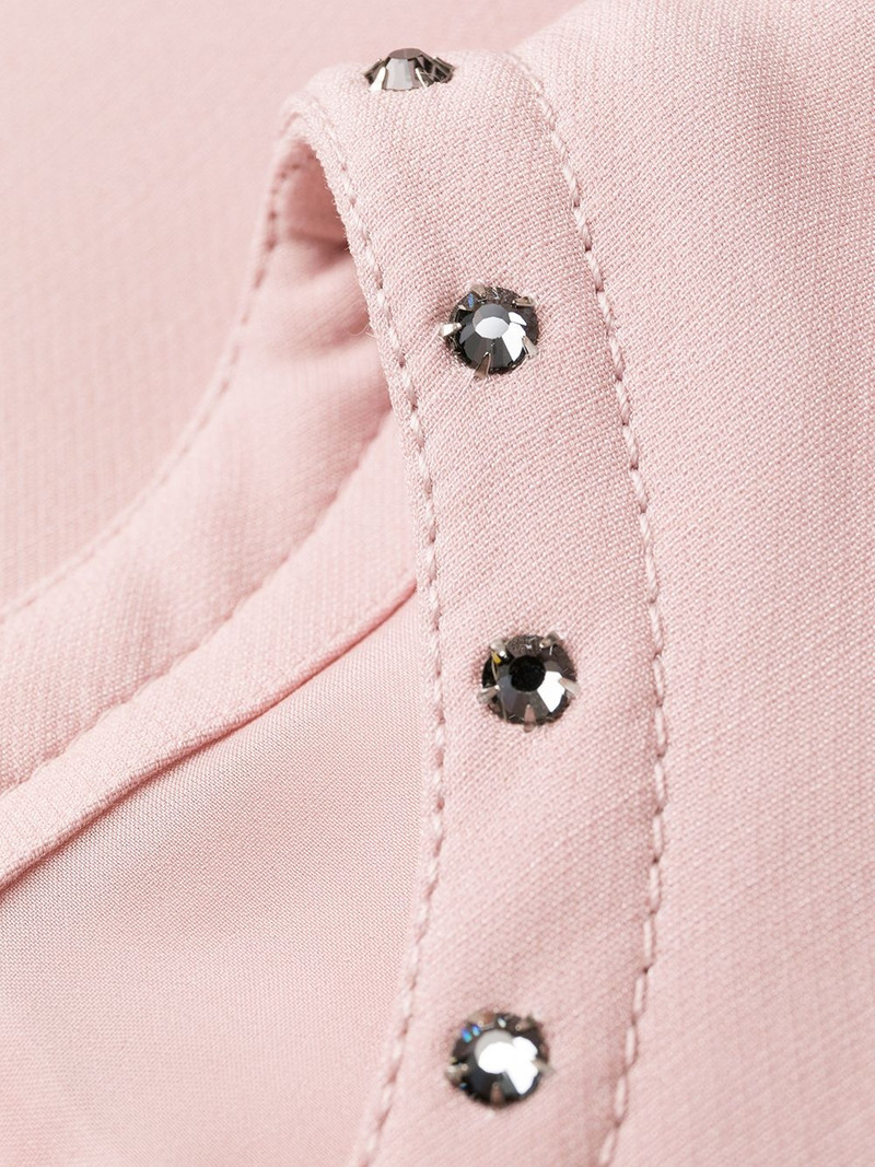 embellished trim flared dress 6
