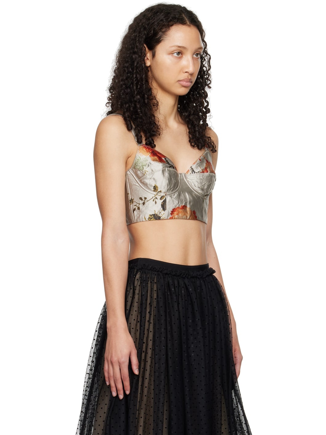 Gray Textured Camisole - 2