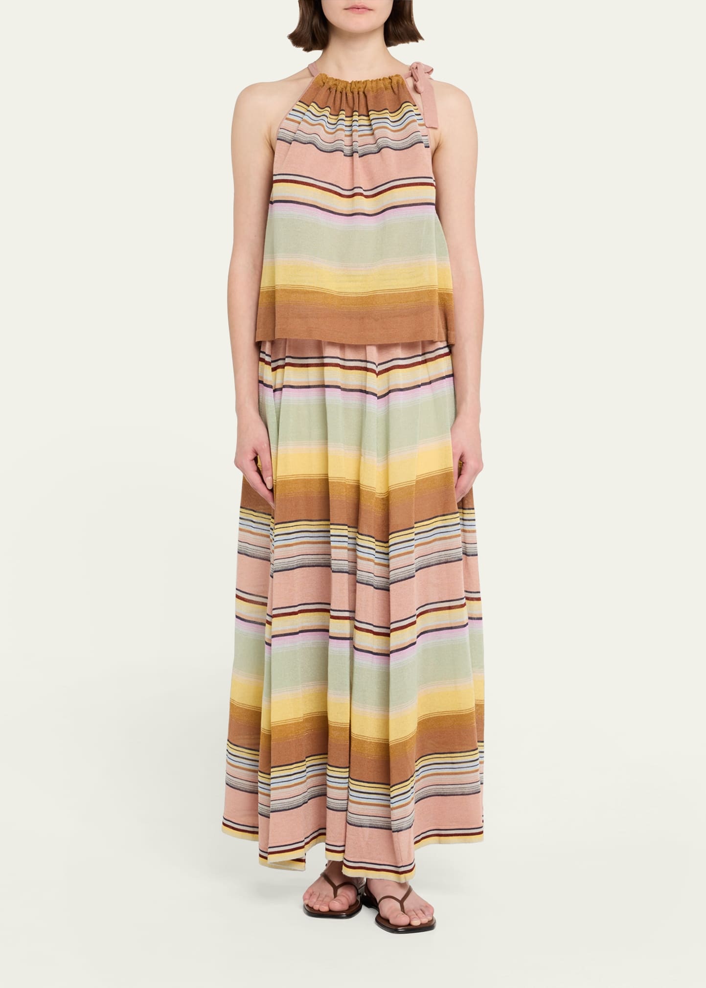 Coco Stripe Circle Skirt - 2