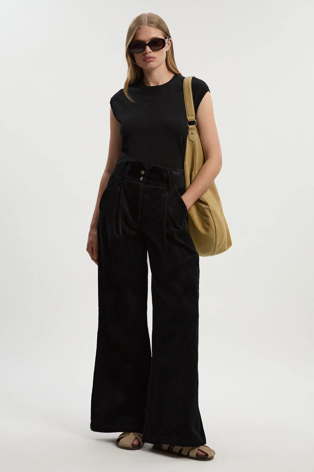 Cord Wide Leg Trouser - 1
