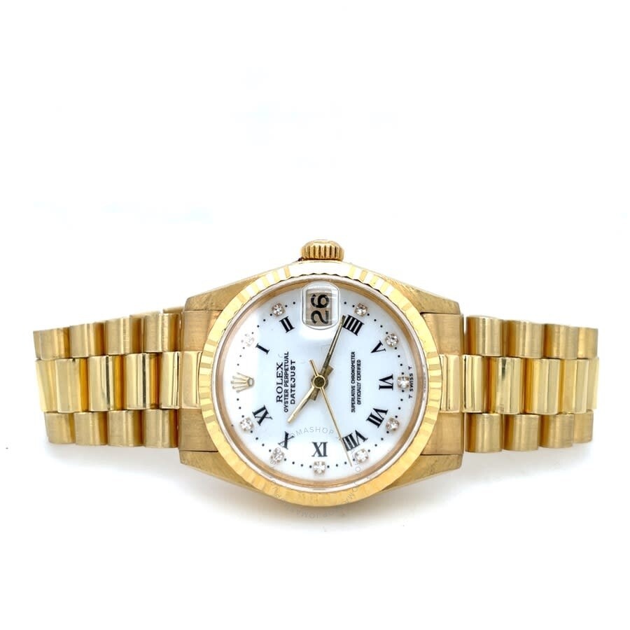 Pre-owned Rolex Datejust Automatic Diamond White Dial Ladies Watch 68278 WDP - 5