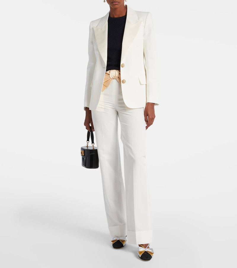 Valentino Cotton and linen blazer outlook