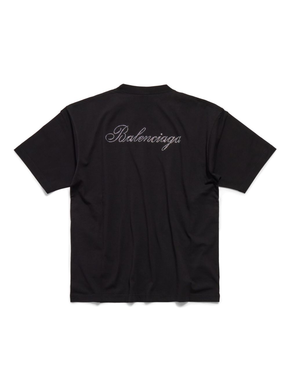 Tシャツ・カットソー Balenciaga Nero Cotone Stampa Con Logo T-Shirt BALENCIAGA logo-print cotton T-shirt | REVERSIBLE