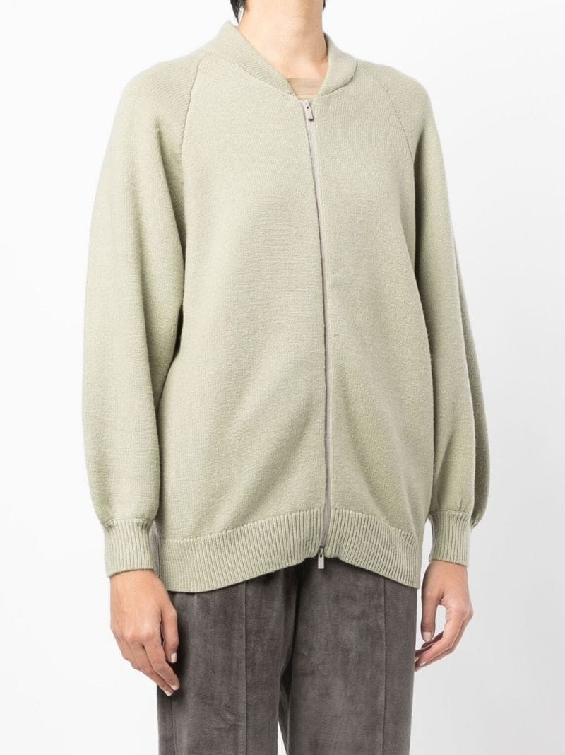 zip-up knitted jacket 3