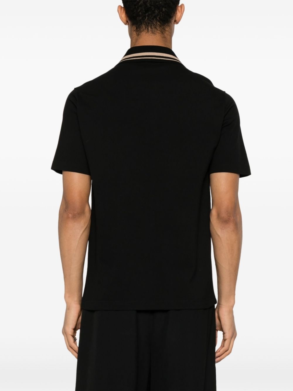embroidered-logo polo shirt - 4
