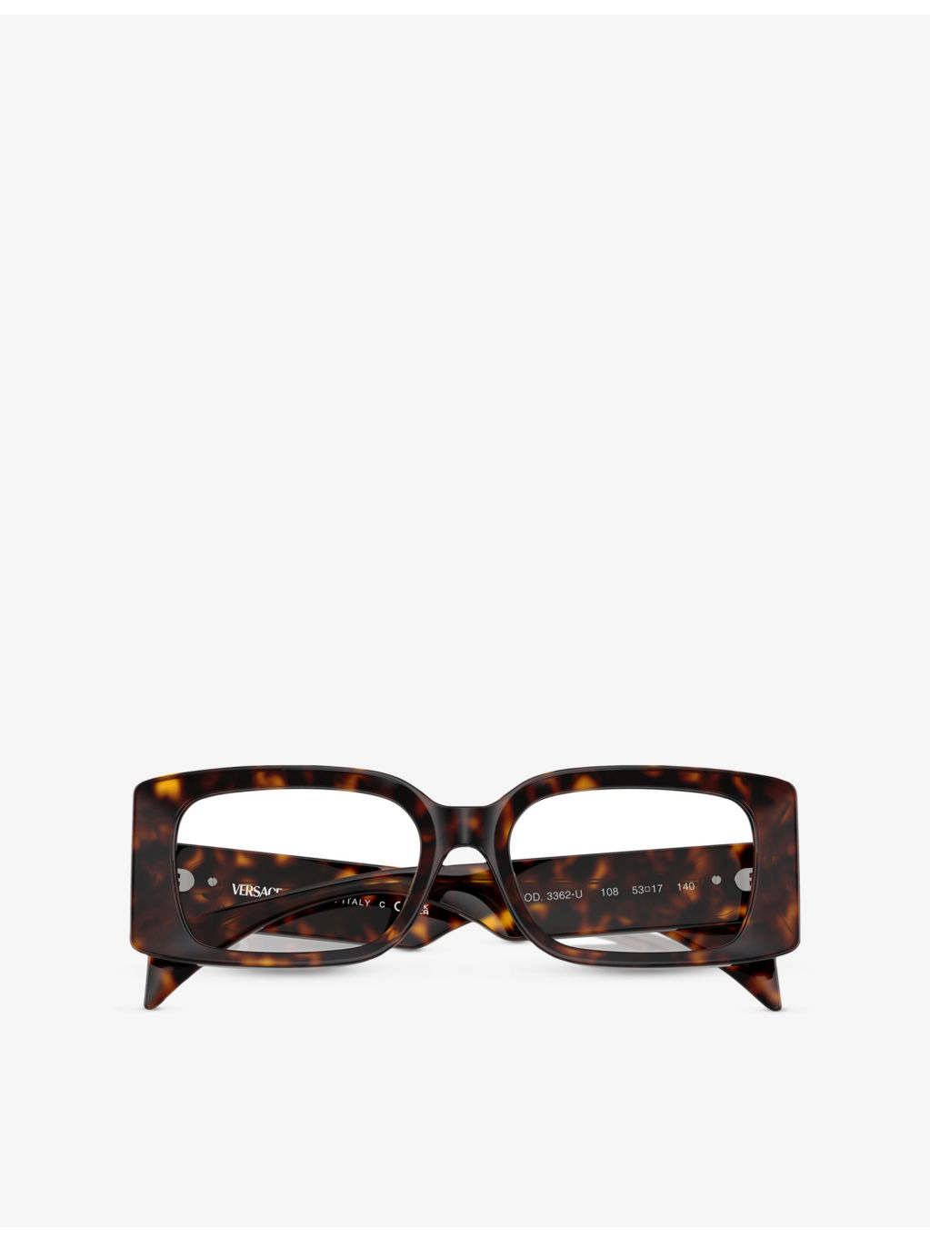 VE3362U Rectangular-Frame Acetate Glasses - 5