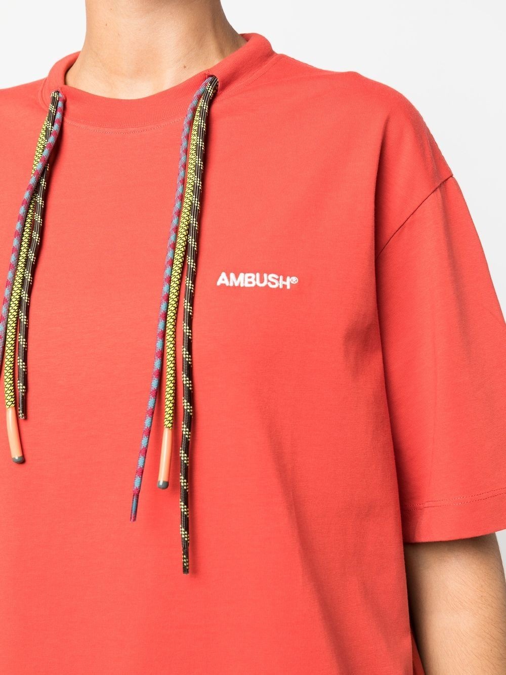 multi-cord logo-print T-shirt - 5