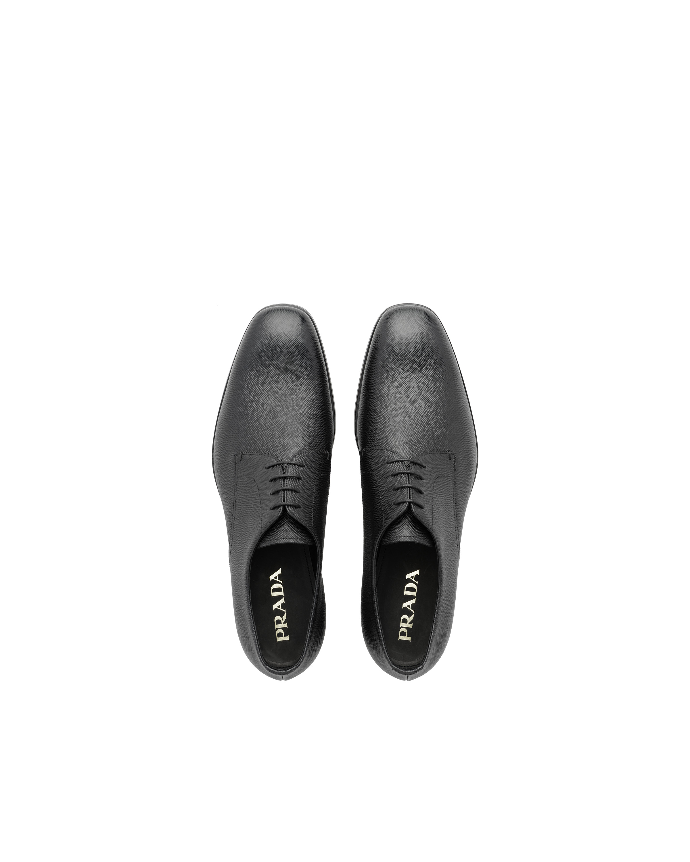 Saffiano leather derby shoes - 3
