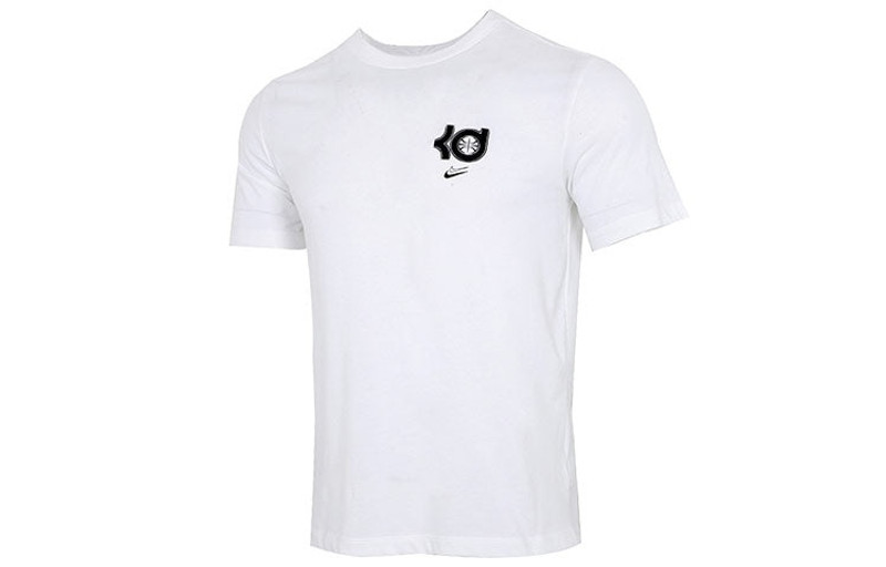Nike Dri-FIT KD Durant Printing Sports Round Neck Basketball Short Sleeve White DD0776-100 - 1