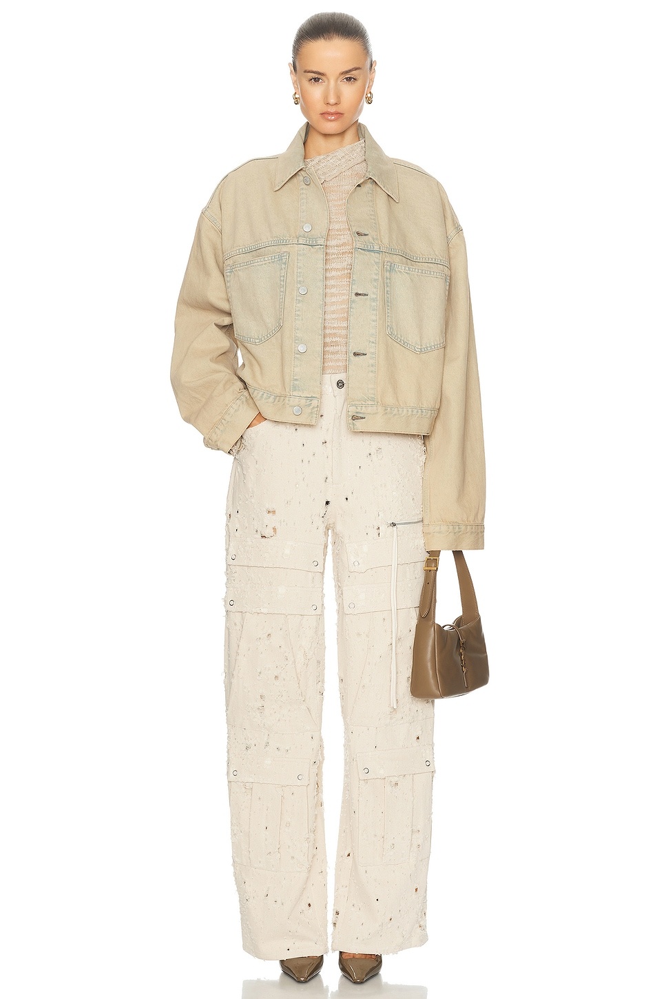 Distressed Denim Ultra Cargo - 5