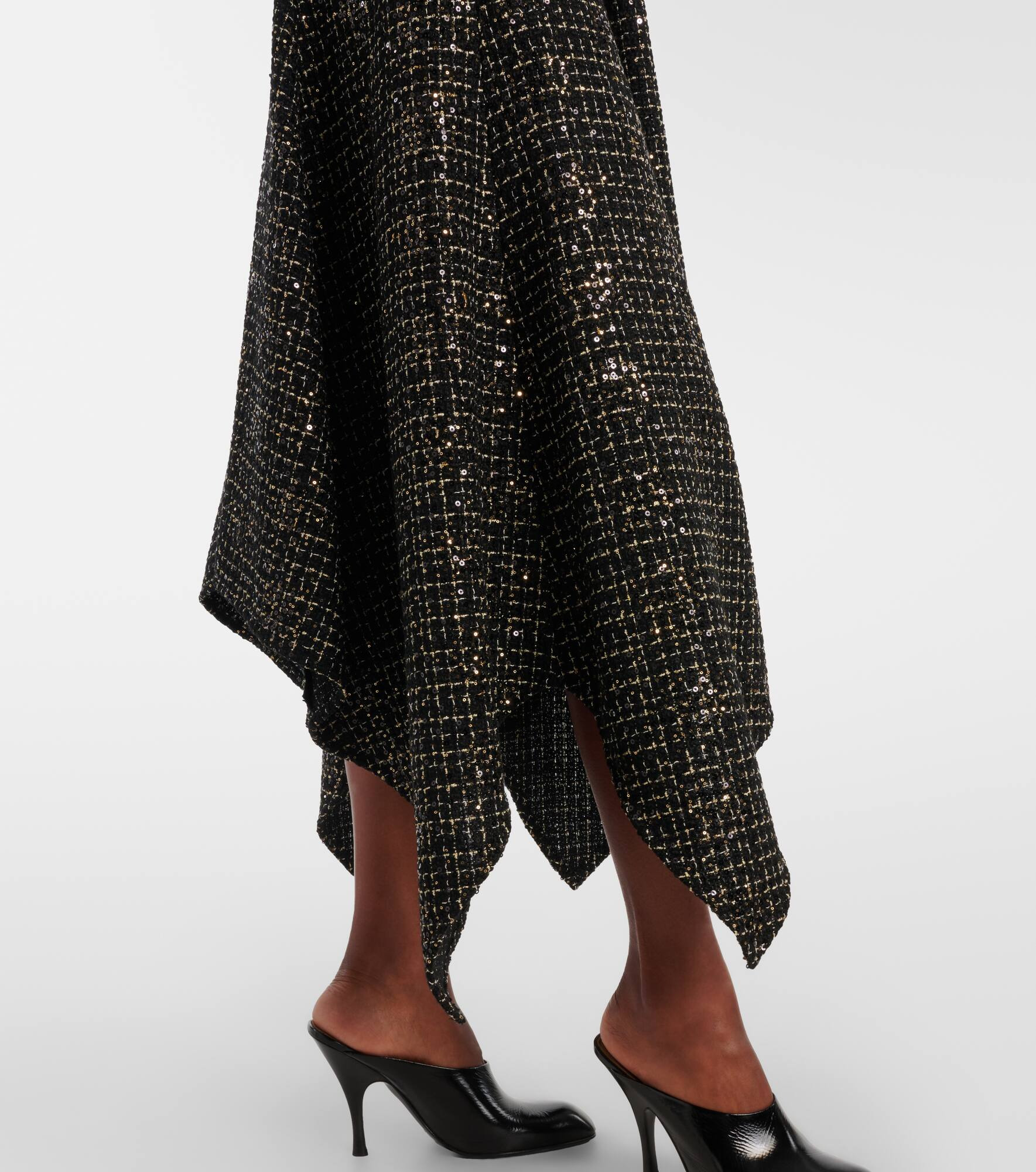 Okimi sequined tweed midi dress - 6