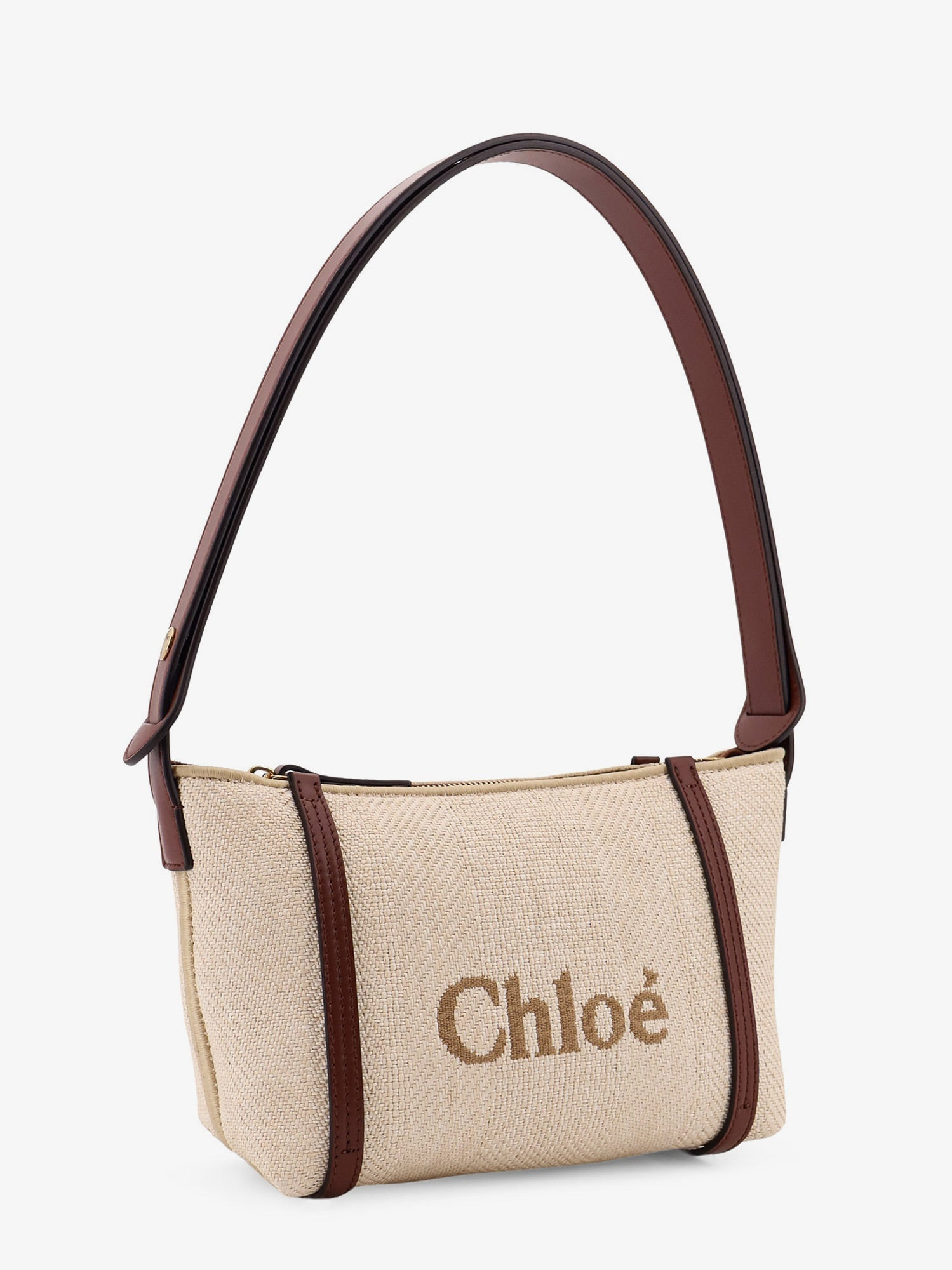 Chloe' Women Chloe Carry Canvas Shoulder Bag With Logo Embroidery - 4