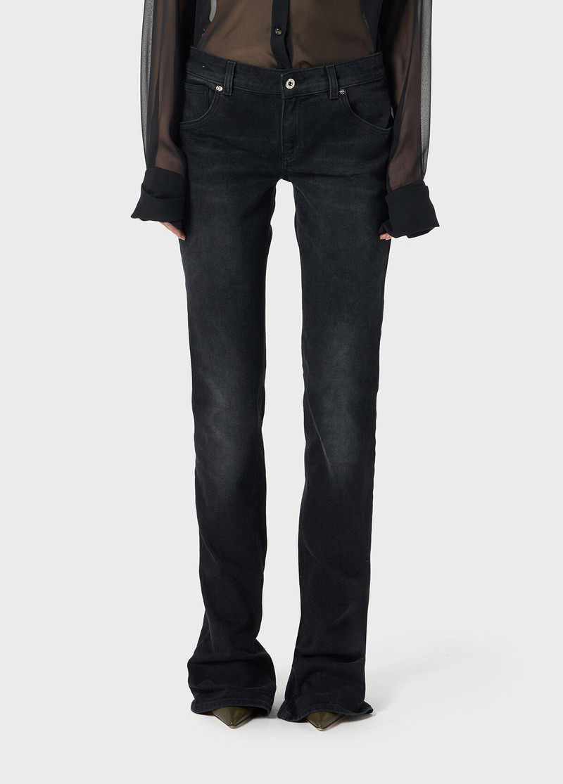 Blumarine SKINNY JEANS WITH ROSE EMBROIDERY outlook