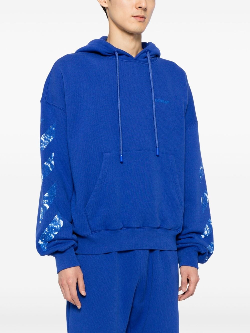 Off-White moon-print organic-cotton Hoodie - Farfetch