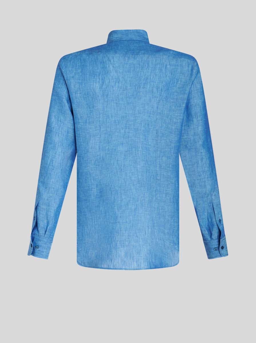 LINEN SHIRT WITH LOGO - 5