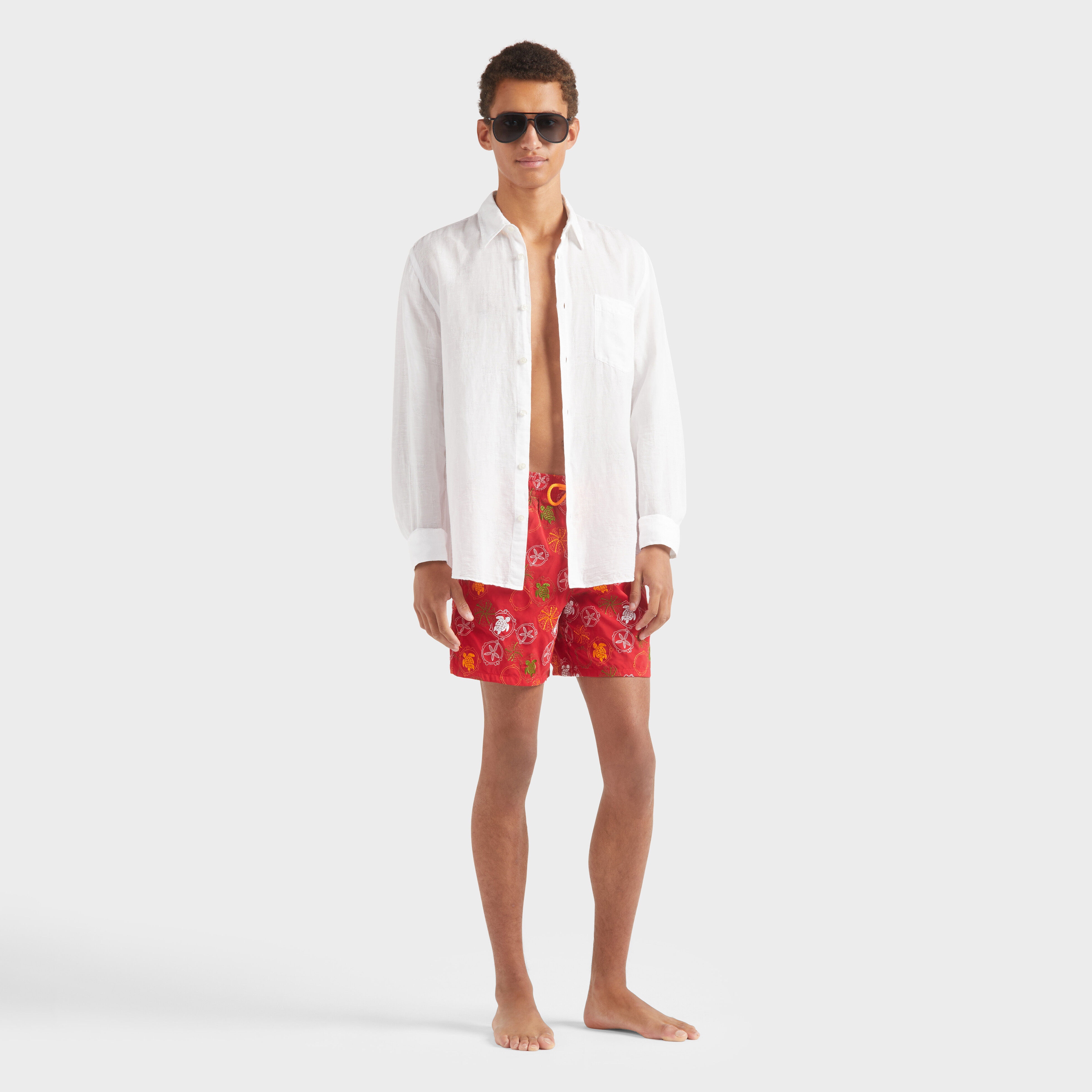 Men Swim Trunks Embroidered Oursins - Limited Edition - 5
