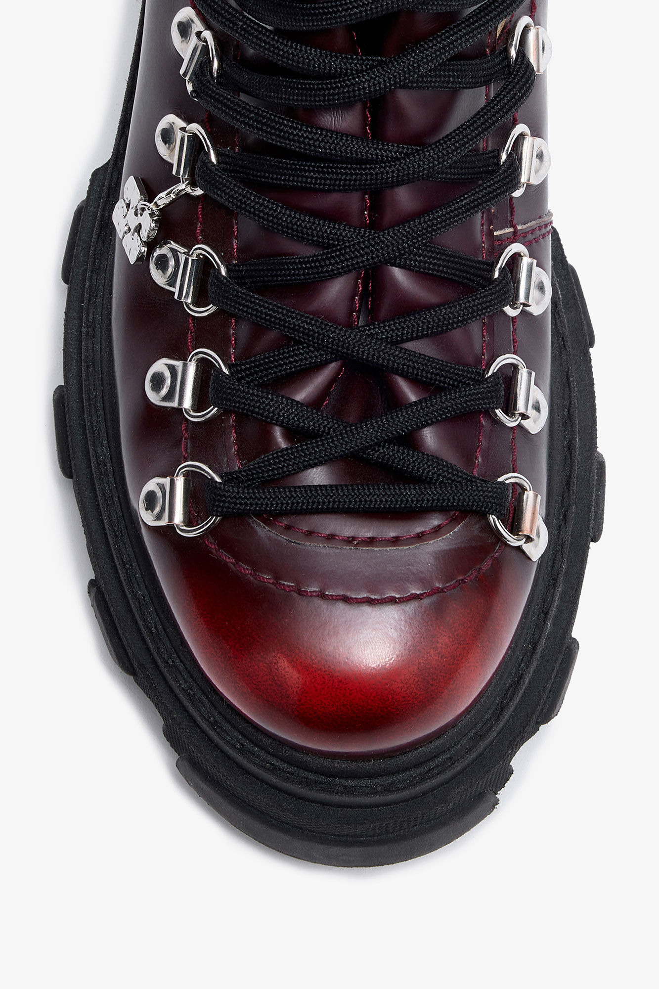 CLEATED MOUNTAIN BOOT IN BURGUNDY - 3