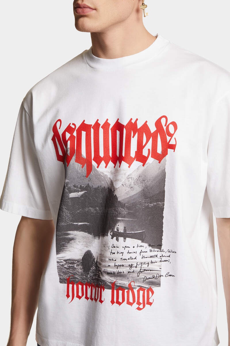 GOTHIC PRINT LOOSE FIT T-SHIRT - 5