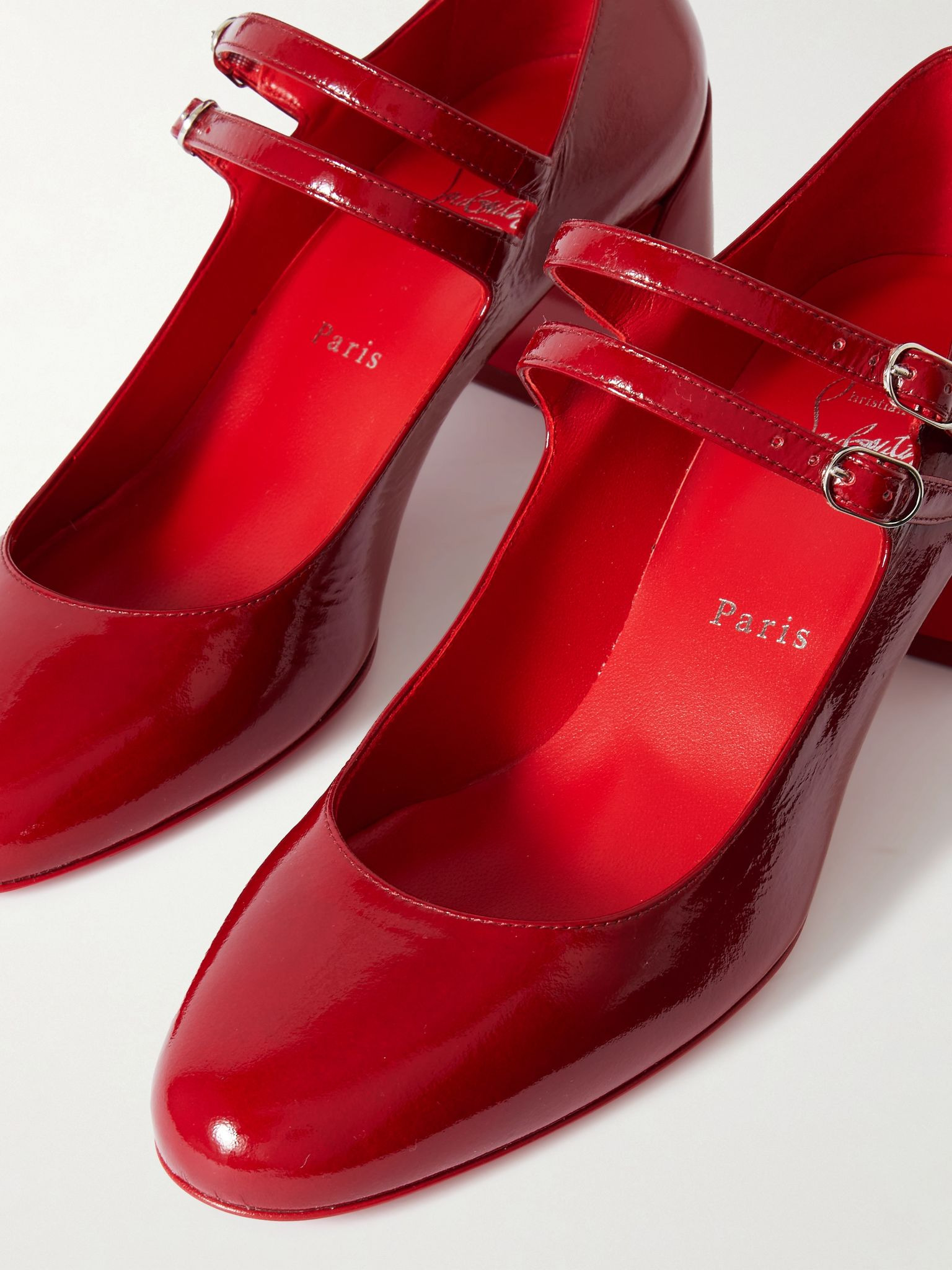 Miss Jane 55 patent-leather pumps Red - 4