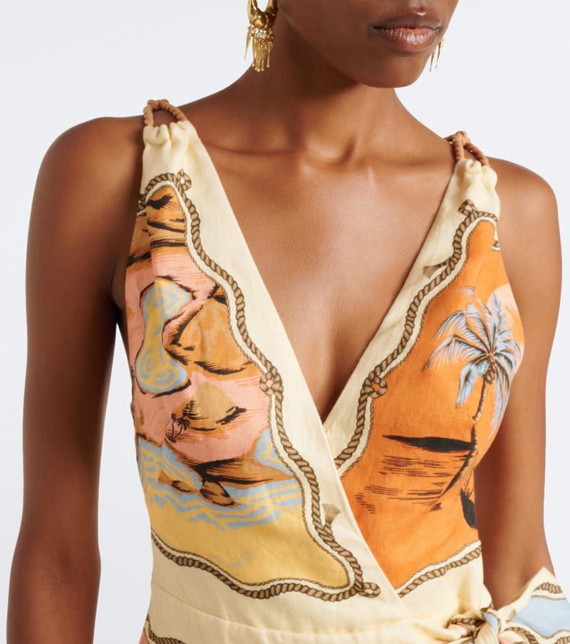 Rio Souvenir printed linen minidress 3