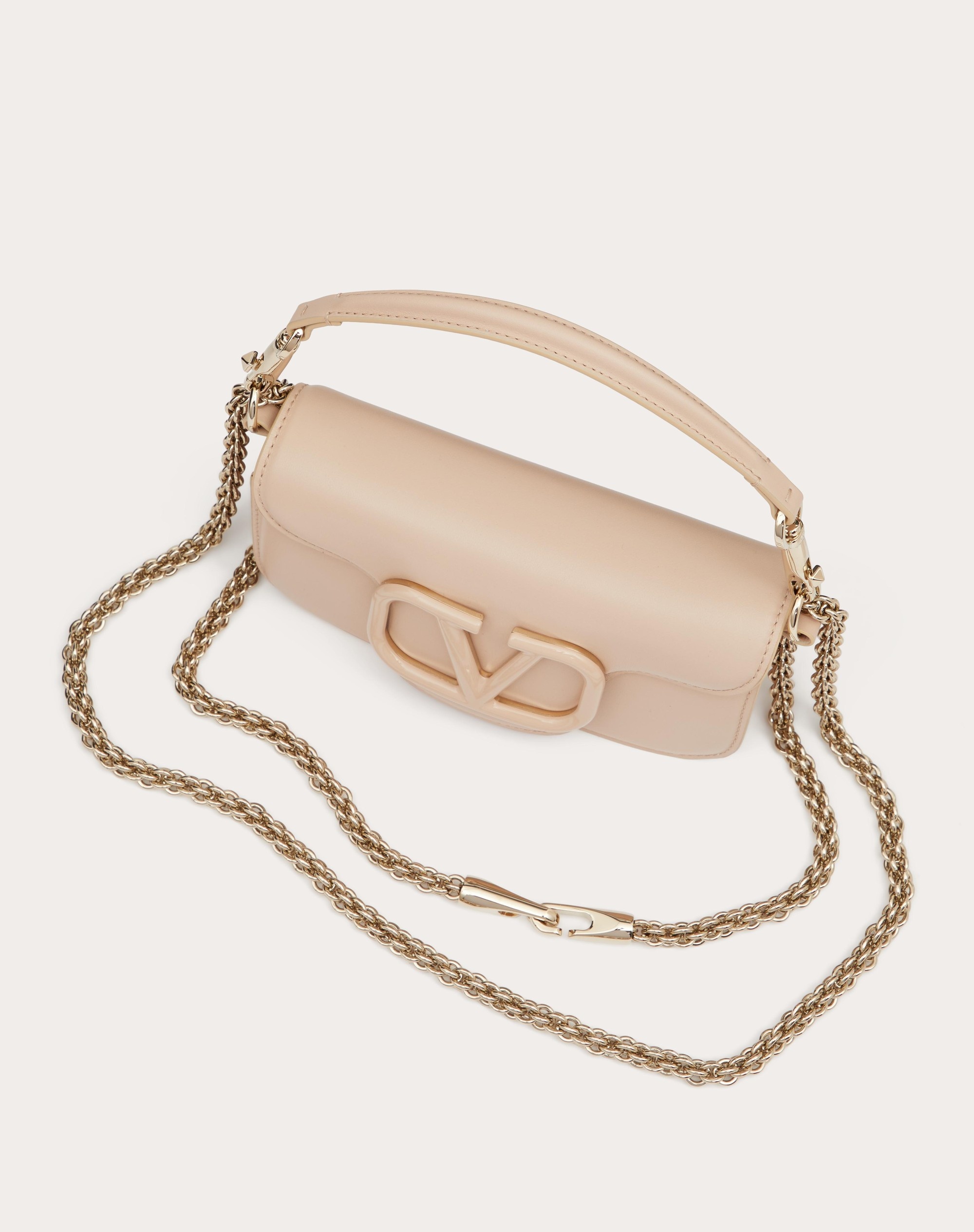 VALENTINO GARAVANI LOCÒ CALFSKIN SHOULDER BAG - 6