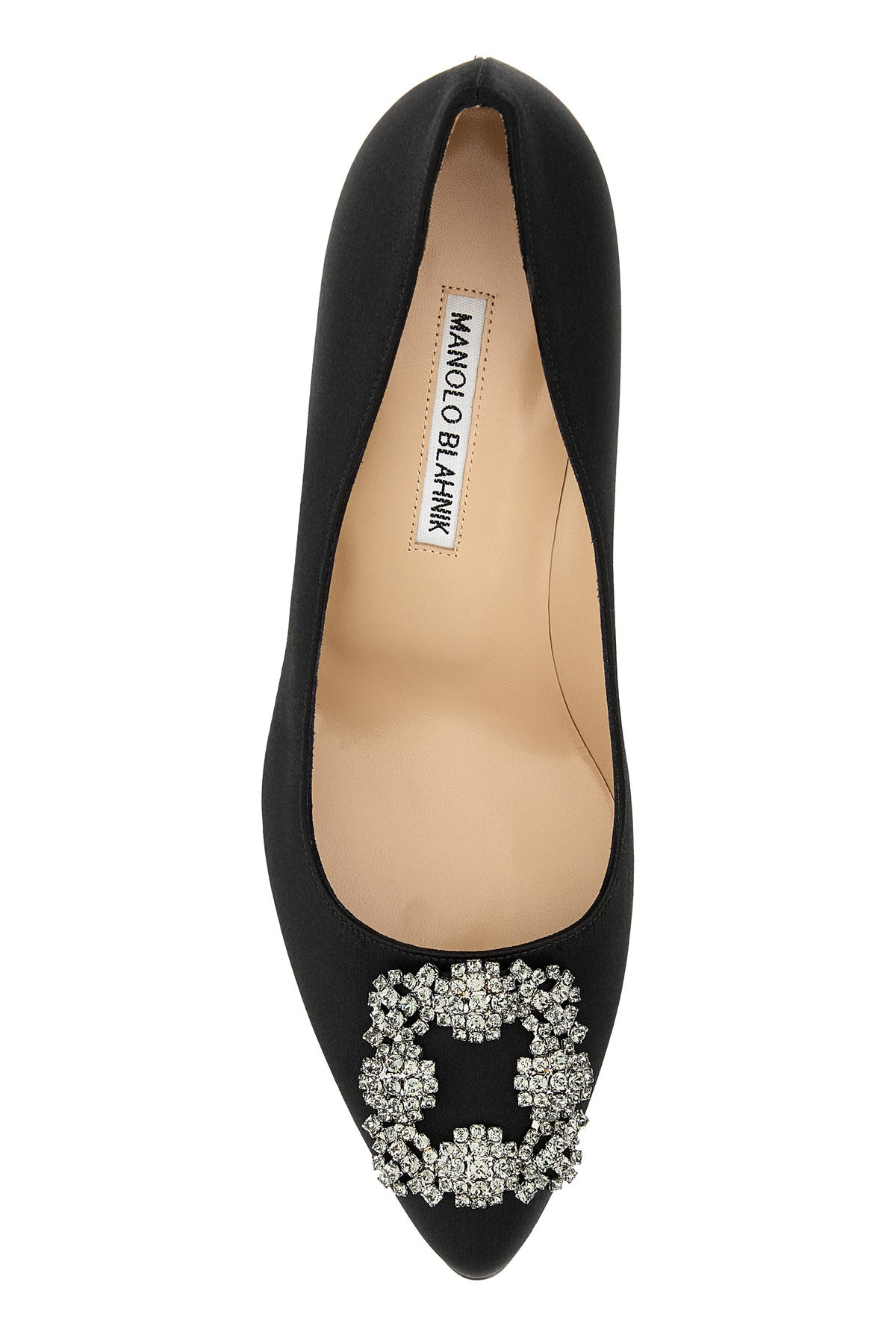 Black satin Hangisi pumps - 4