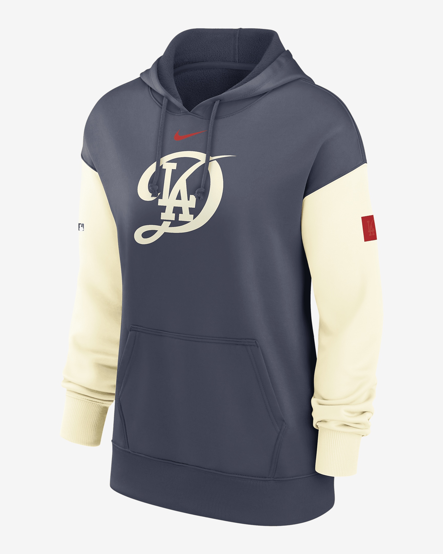 Los Angeles Dodgers Authentic Collection City Connect Practice Nike Women's Dri-FIT MLB Pullover Hoo - 1