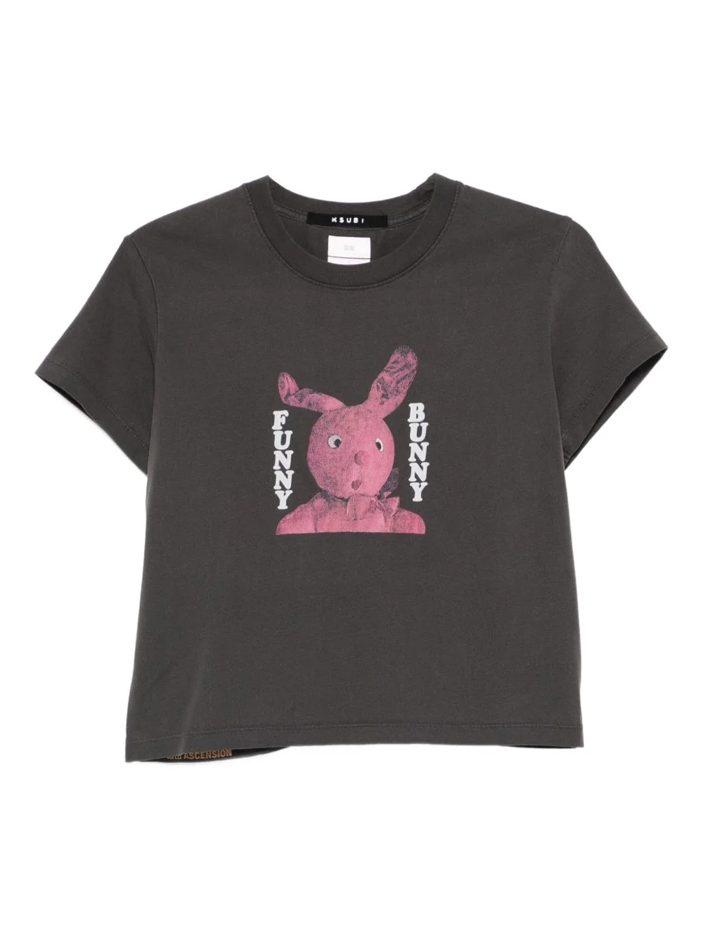 Funny Bunny graphic-print cut-out T-shirt - 1