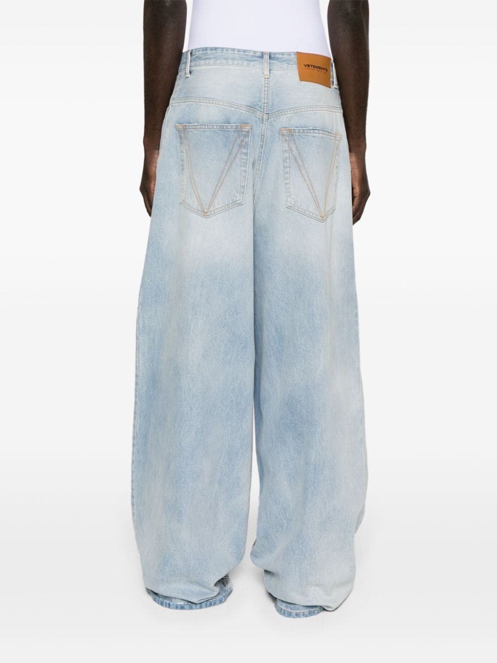 Destroyed wide-leg jeans - 5