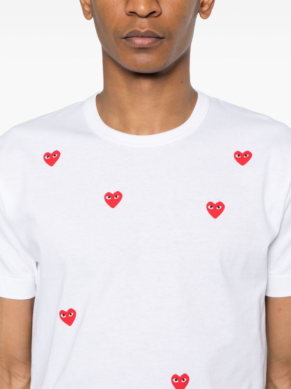 heart-print cotton T-shirt - 5