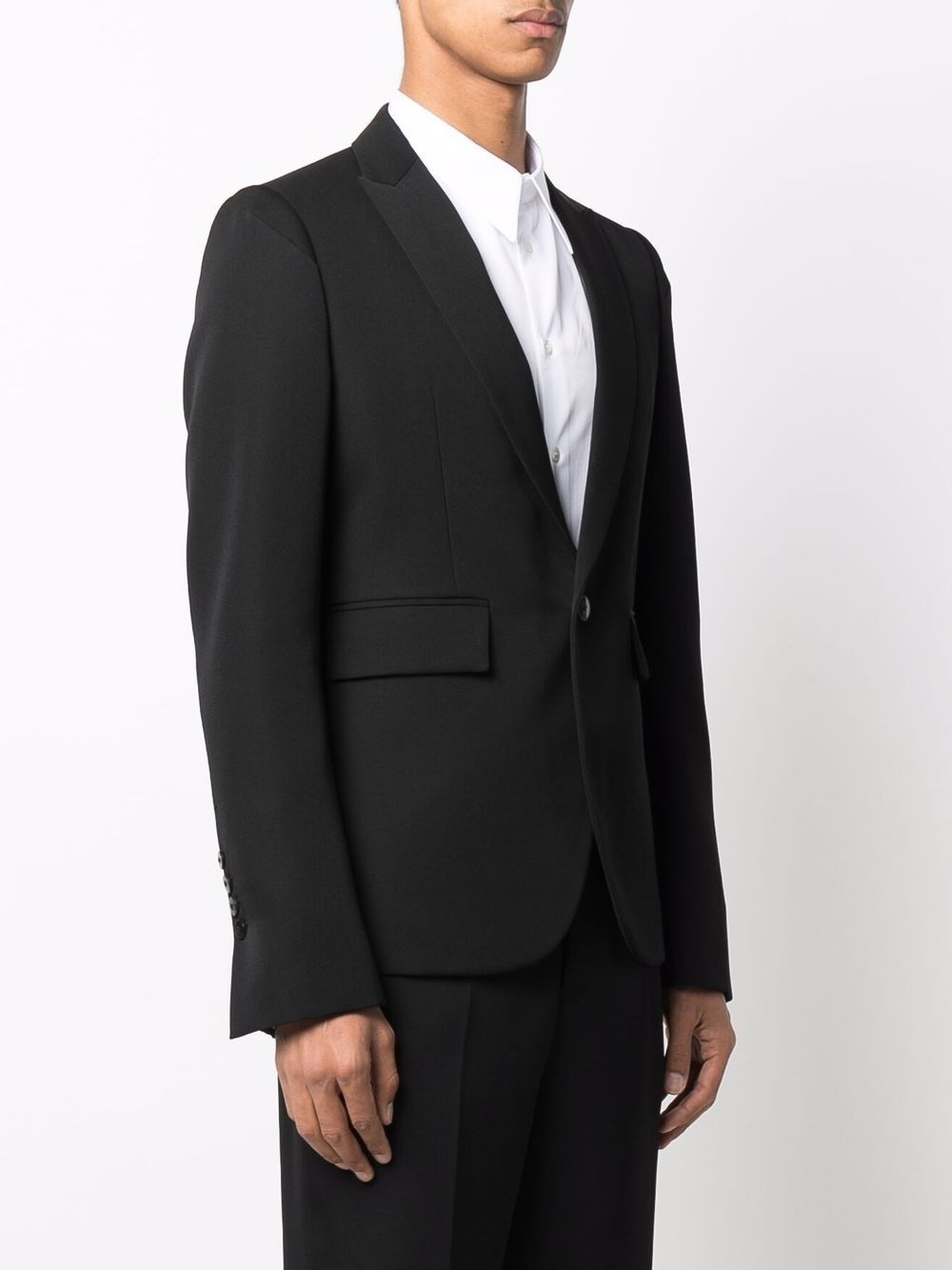 single-breasted tailored blazer - 3