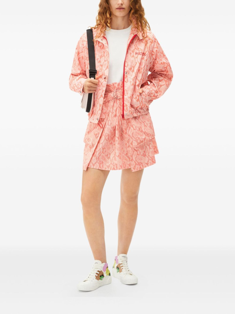 KENZO python-pattern zip jacket outlook