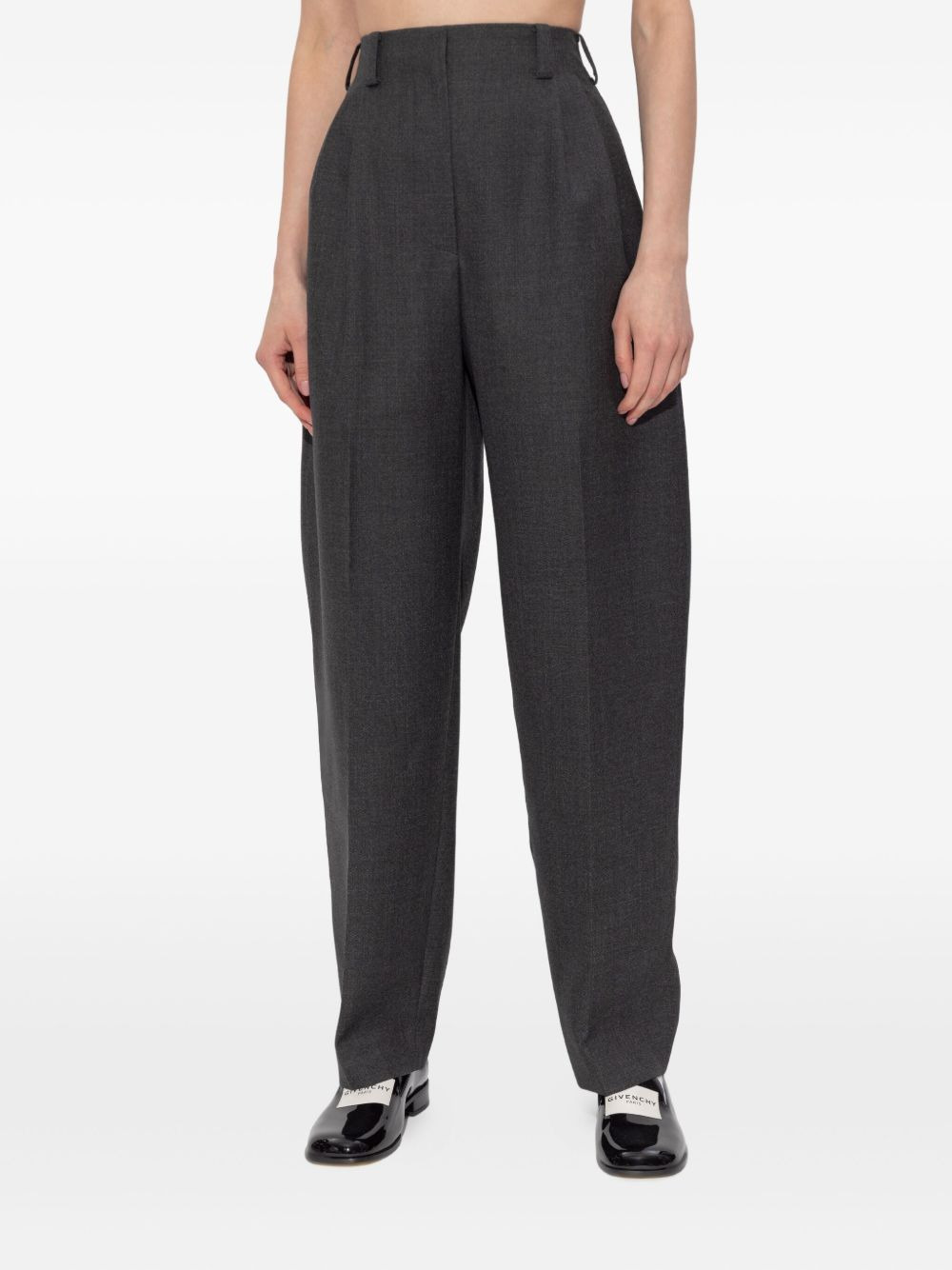 pleated wool trousers - 3