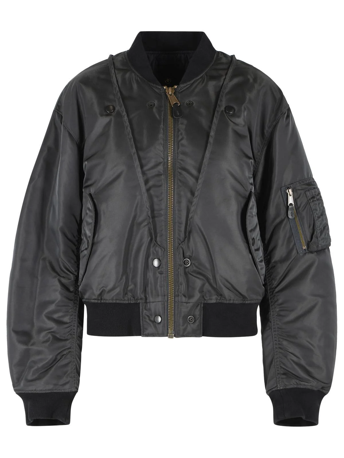 Maison Margiela Dark Grey Reversible Bomber Jacket - 1