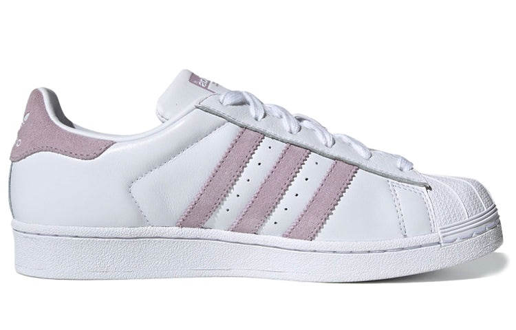 (WMNS) adidas originals Superstar 'White/Purple' EE7400 - 2