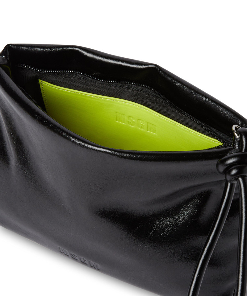 Faux leather small shoulder "Hobo" bag 4