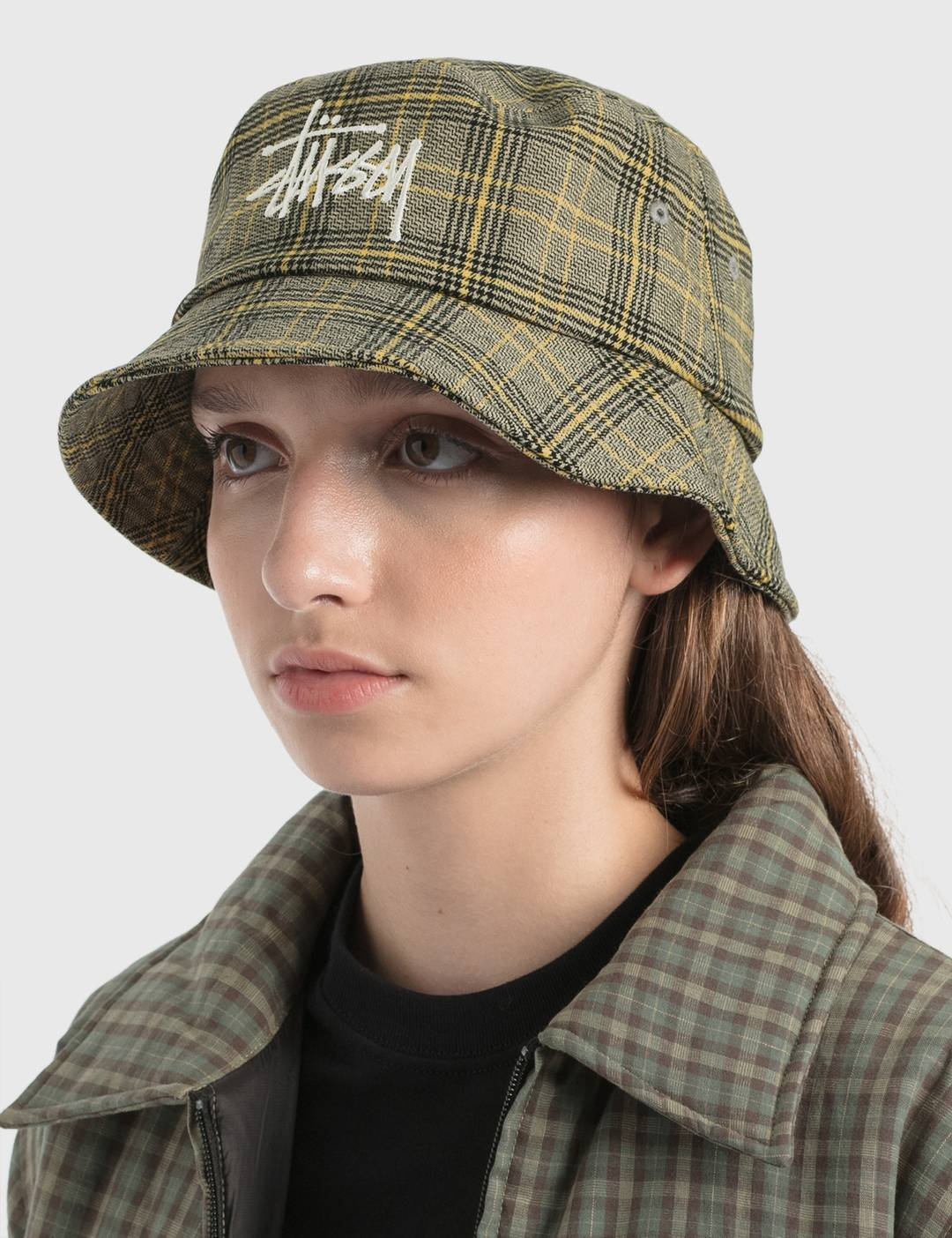 Big Logo Plaid Bucket Hat - 5