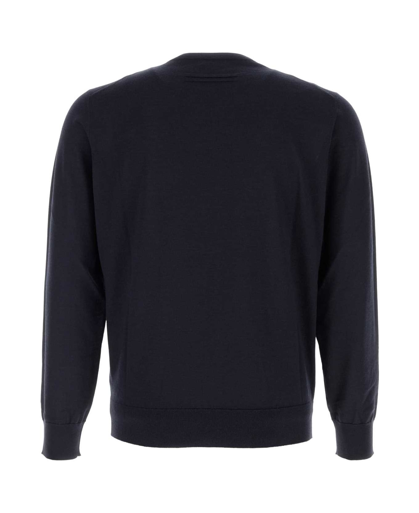 Midnight Blue Cashmere Blend Sweater - 2