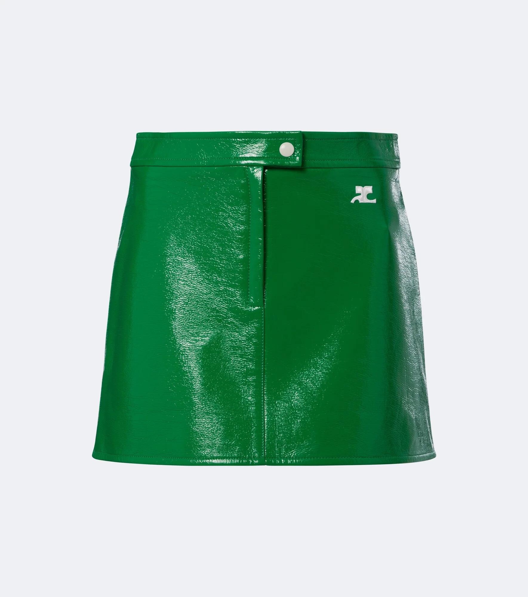 Reedition vinyl miniskirt - 1
