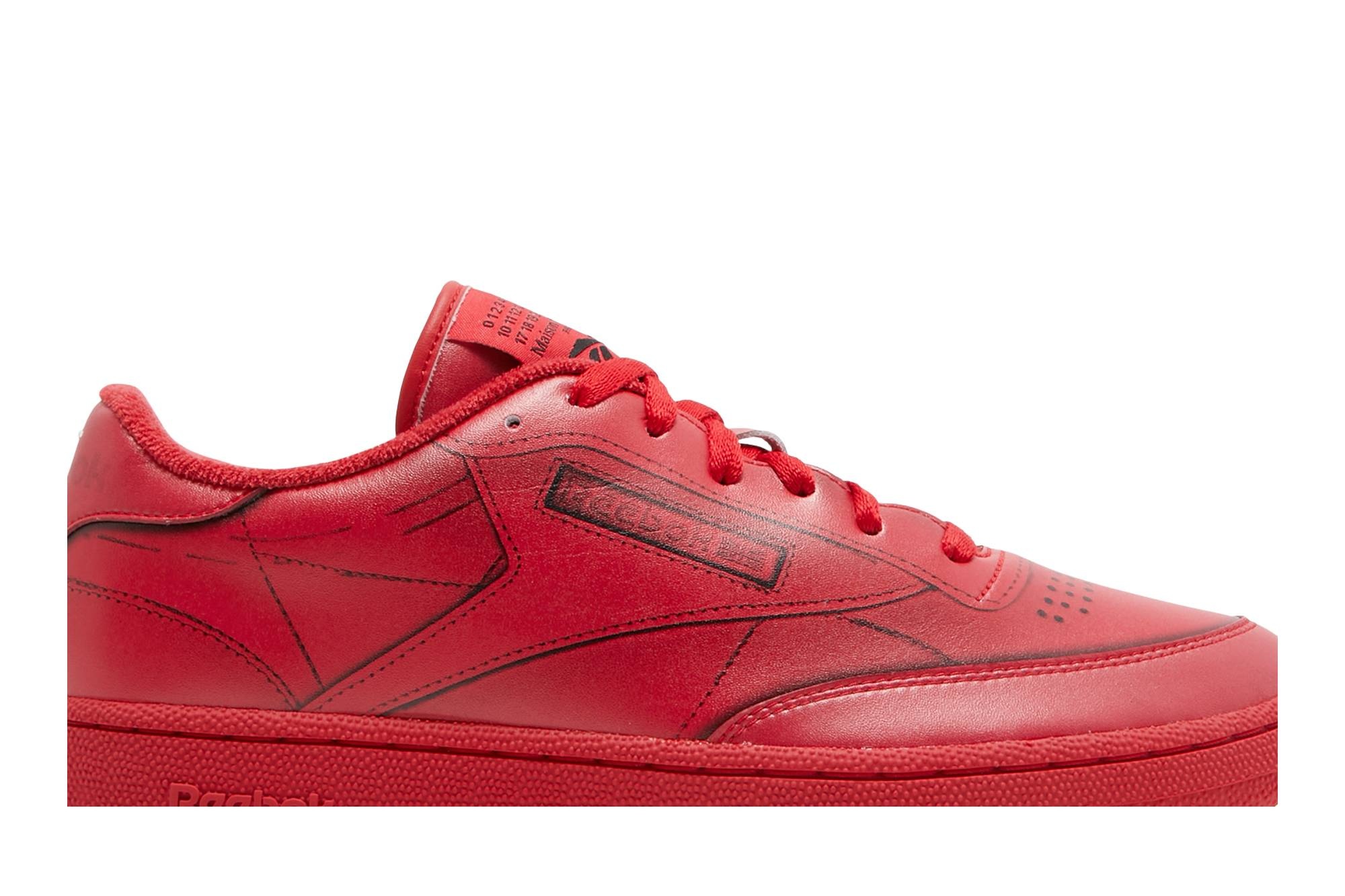 Reebok x Maison Margiela Club C 'Vector Red' - 2