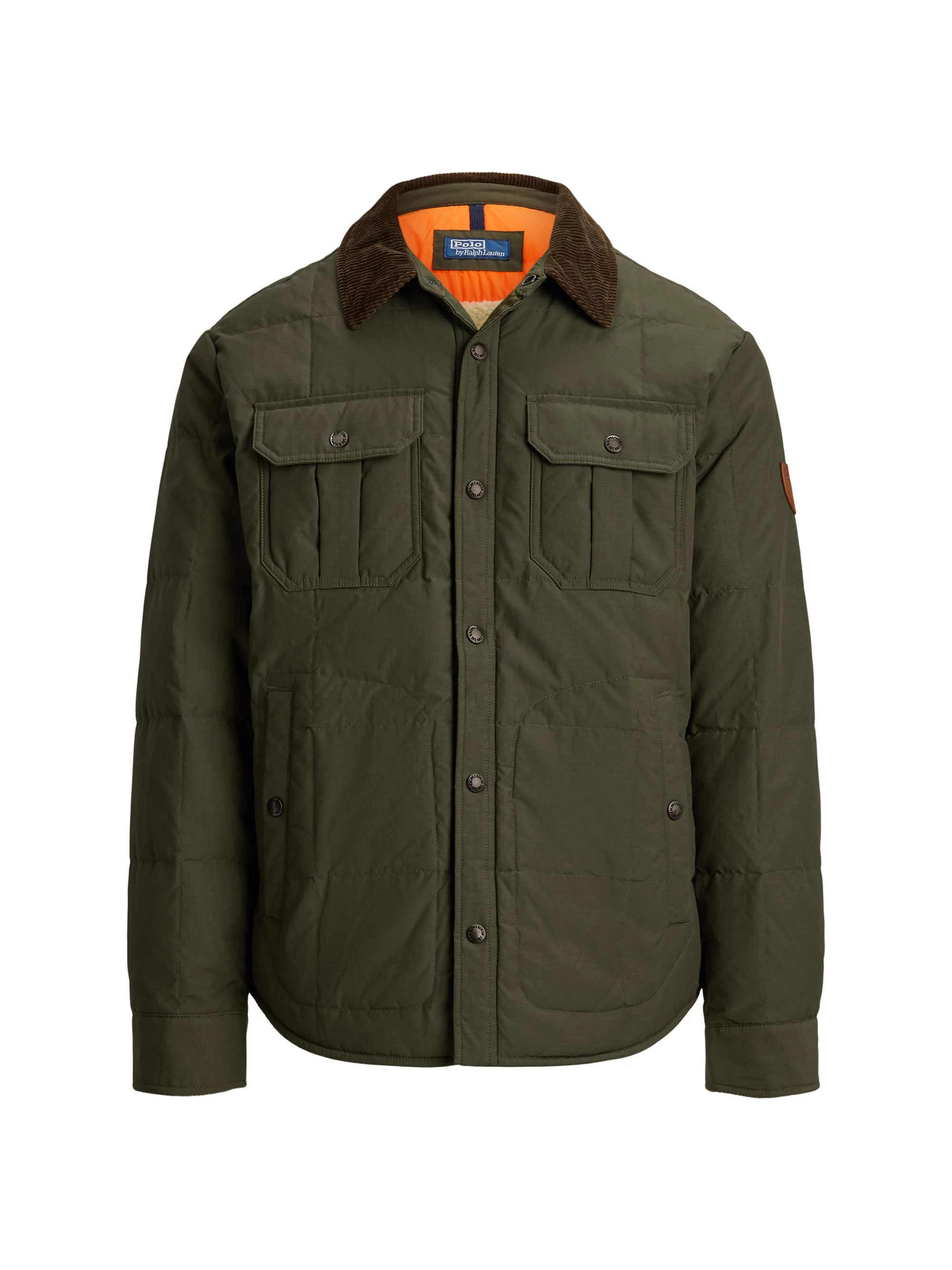 Men's Quilted Ripstop Shirt Jacket - Ranger Green - 1