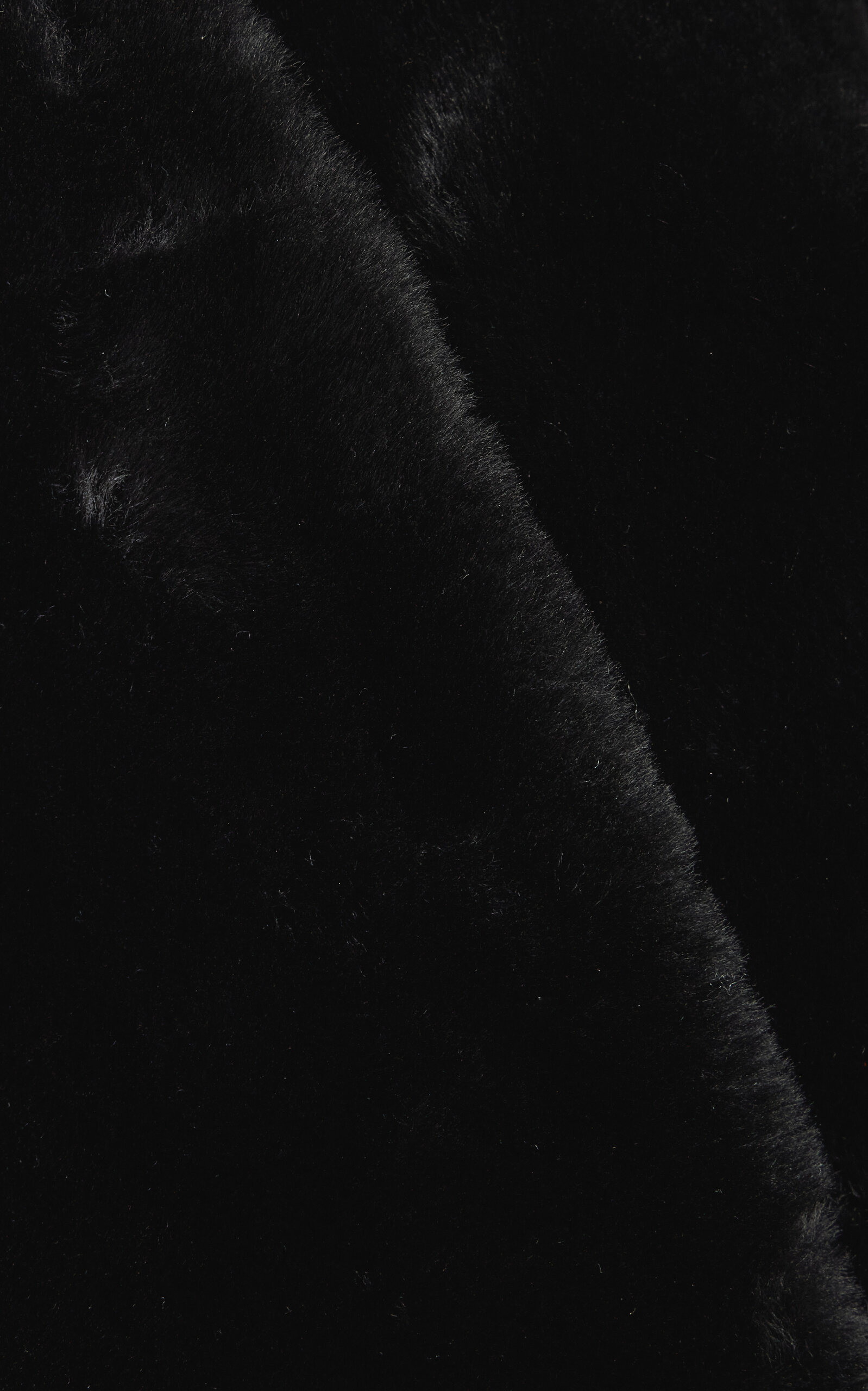 Belted Shearling Jacket black - 5