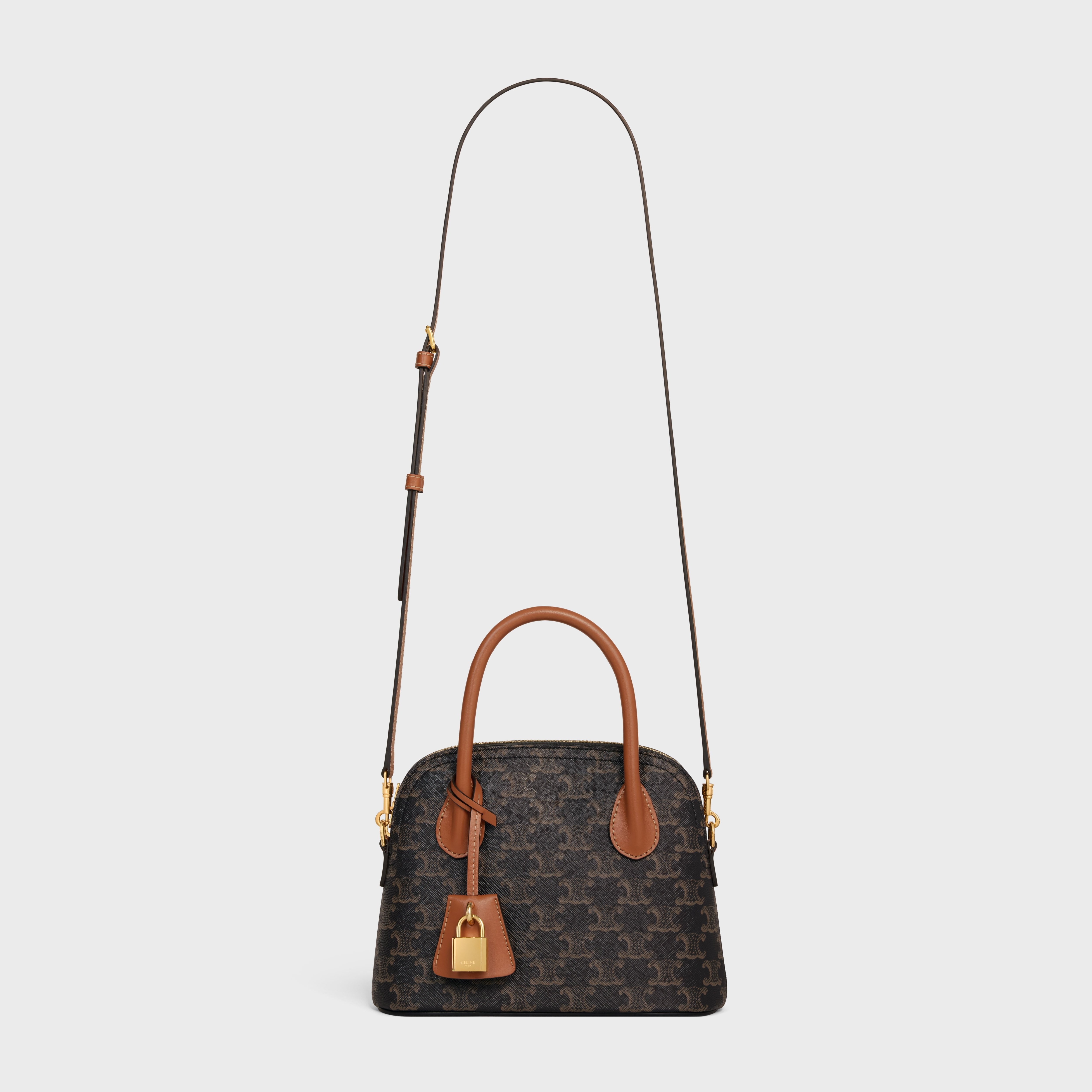 CELINE TEEN HONORINE BAG IN Triomphe Canvas and Calfskin