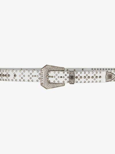 Givenchy BELT IN LEATHER WITH STUDS AND CRYSTALS outlook