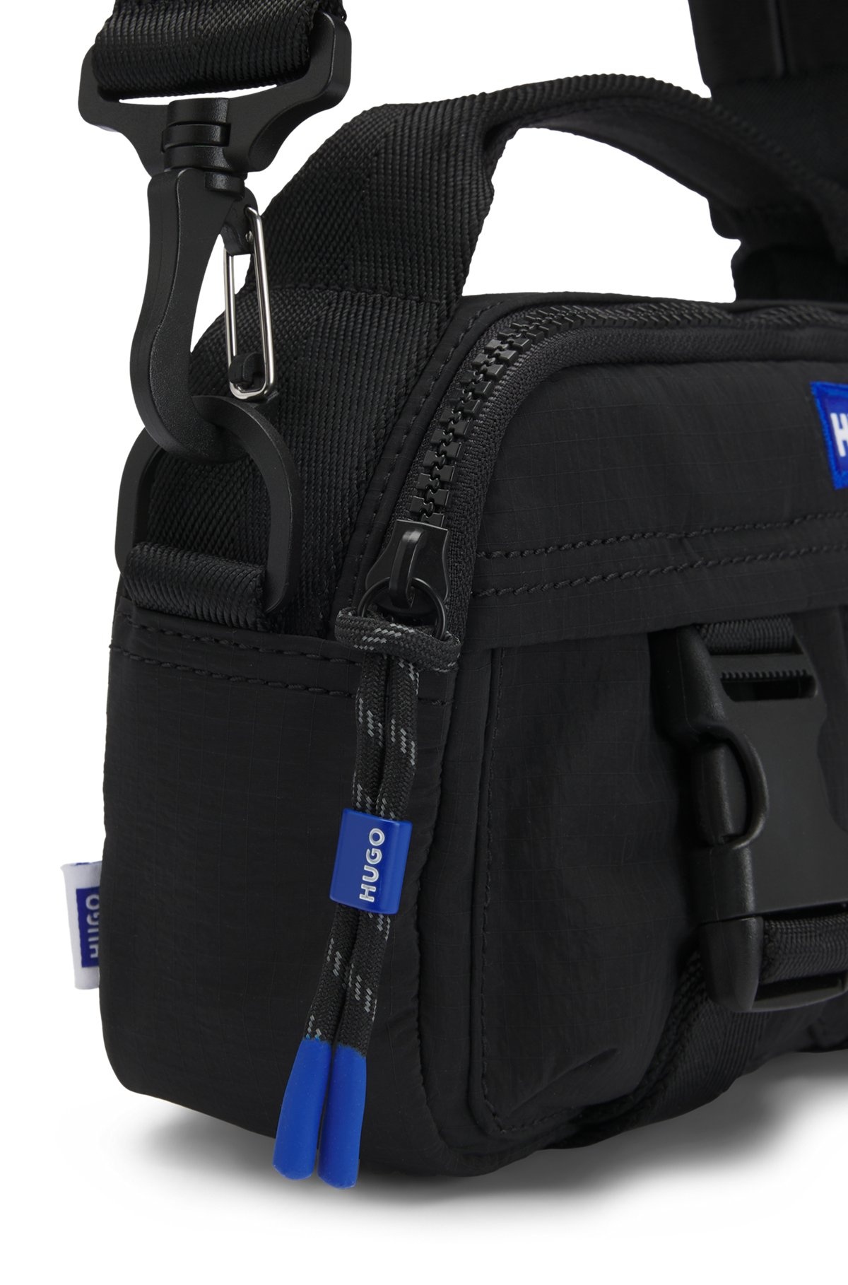 REPORTER BAG WITH BLUE LOGO LABEL - 7