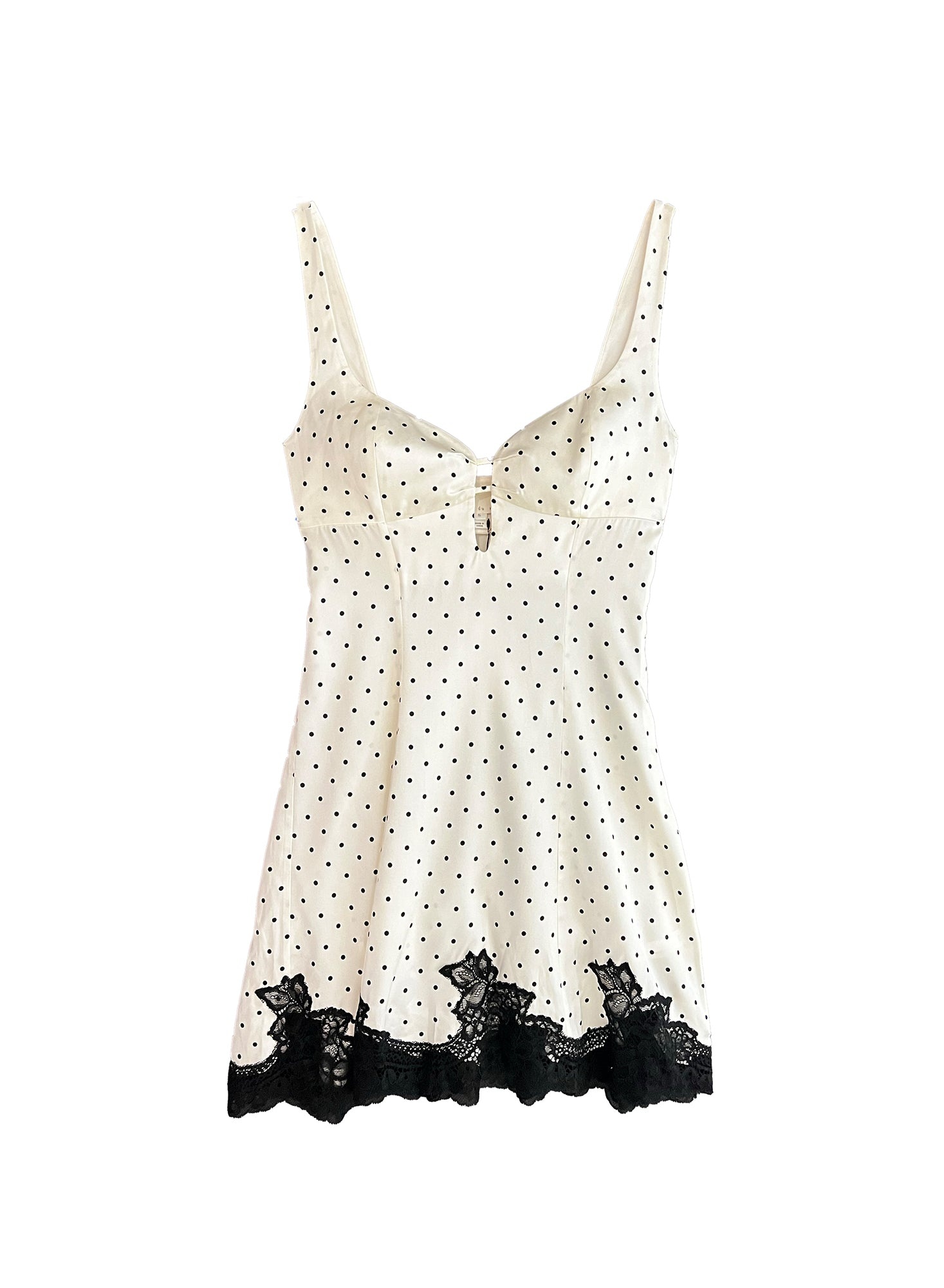 Polka Dot Keyhole Dress - 4