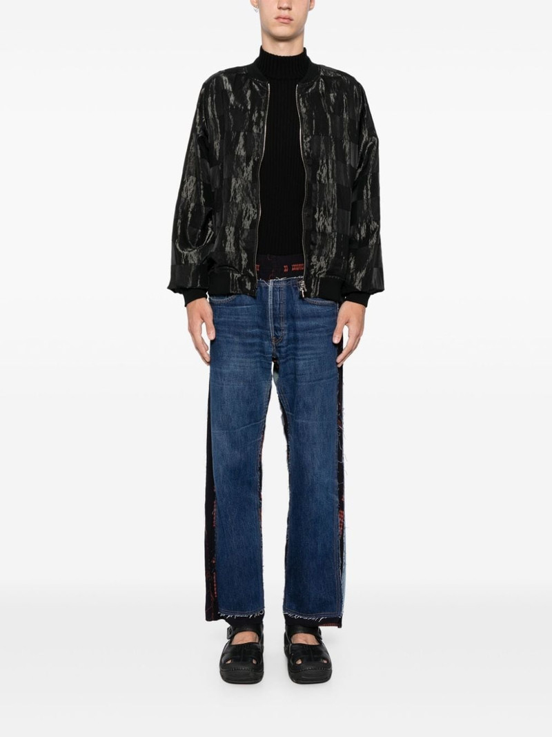NEEDLES contrast-panel straight-leg jeans outlook