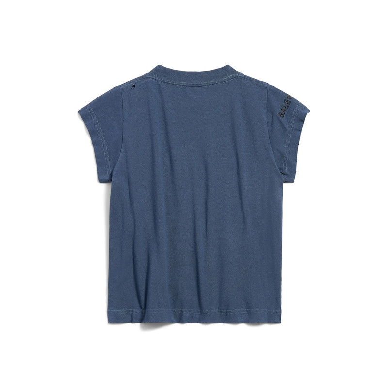 Women's Vip Team Logo Shrunk T-shirt in Dark Blue 6